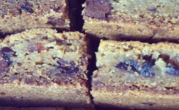 chocolate-cherry blondies